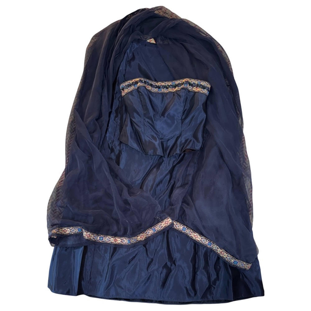 Zum Zum by Niki Livas Dress with Custom Coordinating Sheer Wrap Size 7/8